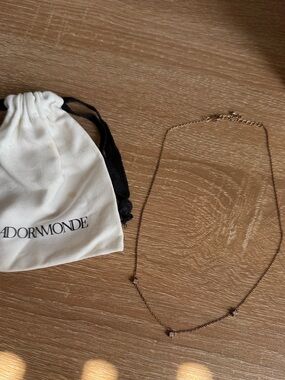 Adornmonde Rose Gold Star Necklace
